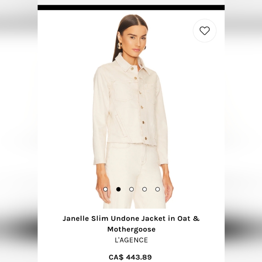 NWT L'AGENCE Janelle Slim Undone jacket in DARK REDISH BROWN